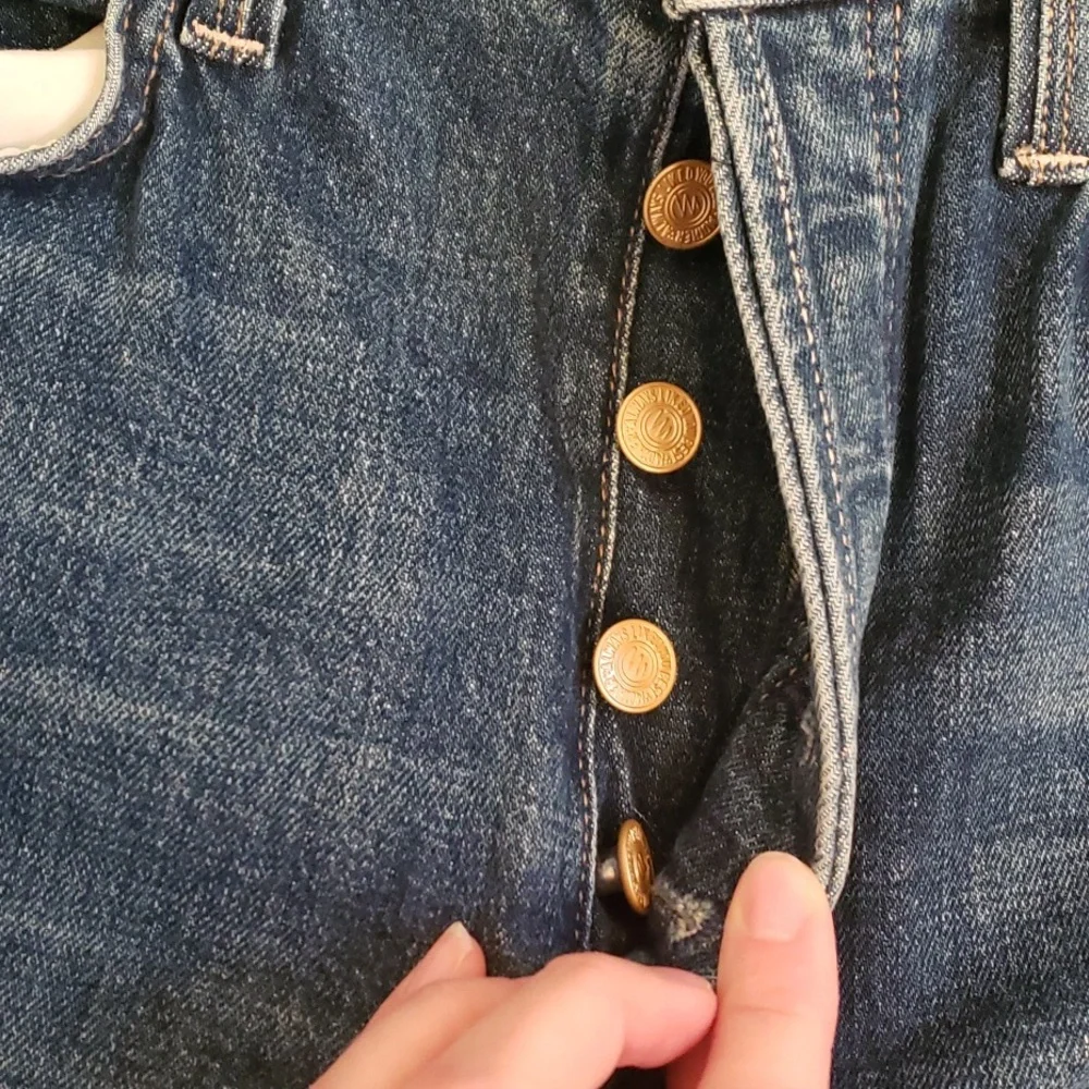 MOTHER 26 2 The Tripper Ankle Fray Jeans Denim Nature Touch Base - Picture 8 of 8